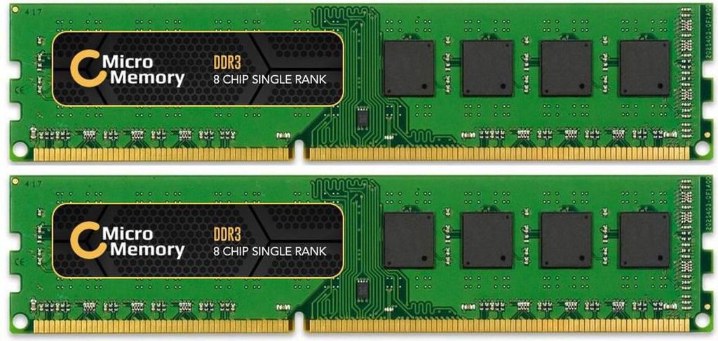 CoreParts MMKN056-16GB, 16 GB, DDR3, 1600 MHz, Grün