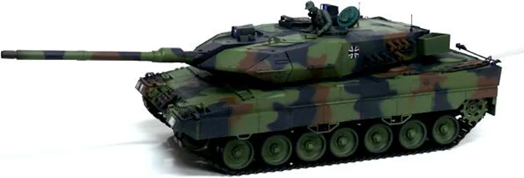 Char Leopard 2A6 RC 1/16 Camo pour Simulation de Combat et Collection - 9
