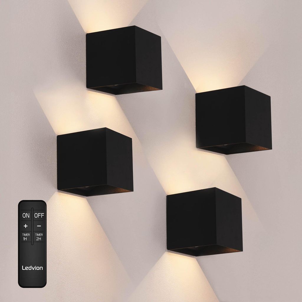 Ledvion 4er set Wiederaufladbare USB C Wandleuchte inkl. Produktbild 