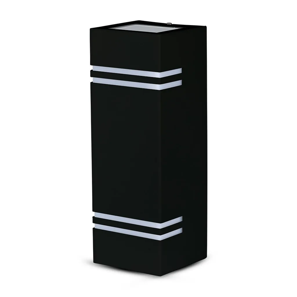 Applique Extérieure IP44 Noir Mat V-TAC Support GU10 Haut et Bas