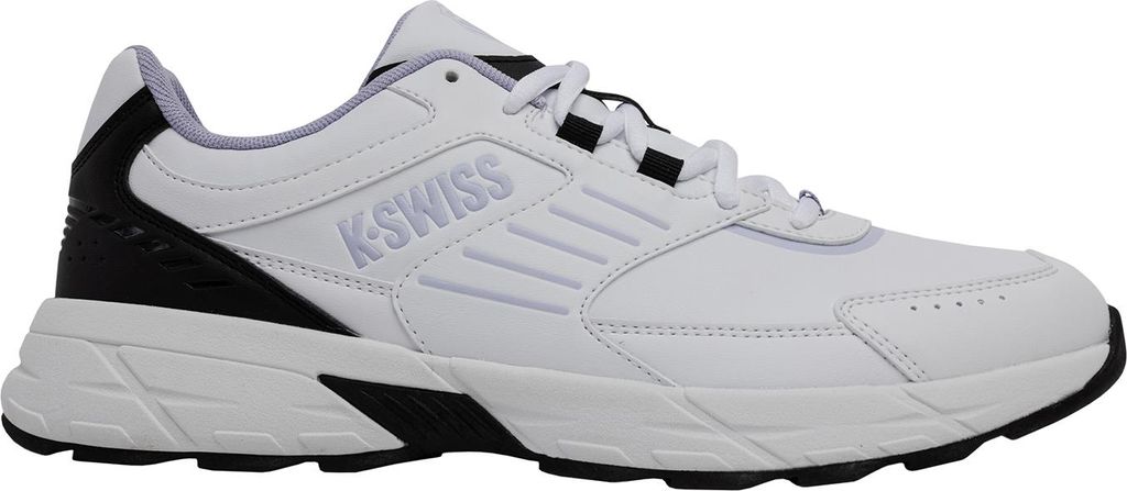 K-Swiss Damen Sneaker Freizeitschuh 94778-124-M White/Black/Lilac , Schuhgröße:40 EU