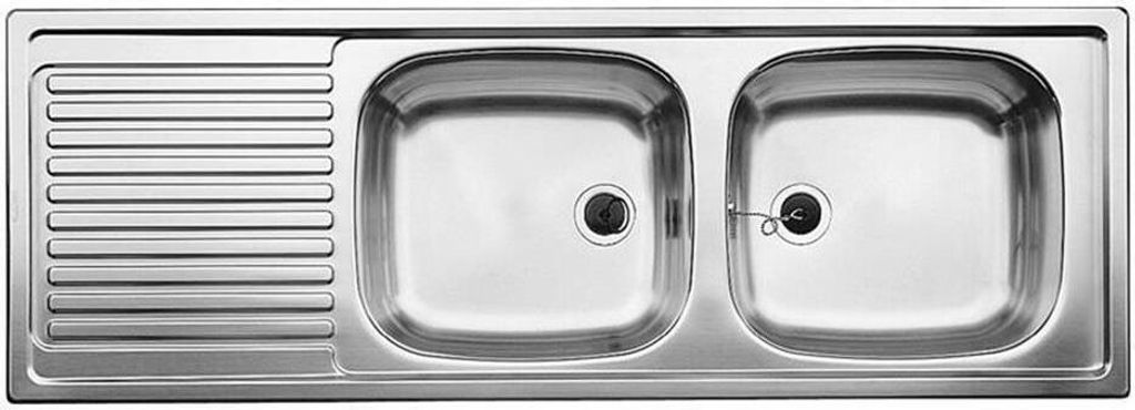 BLANCO EZS 12 x 4-2, Aufsatzwanne, Rechteckig, Edelstahl, Produktbild 