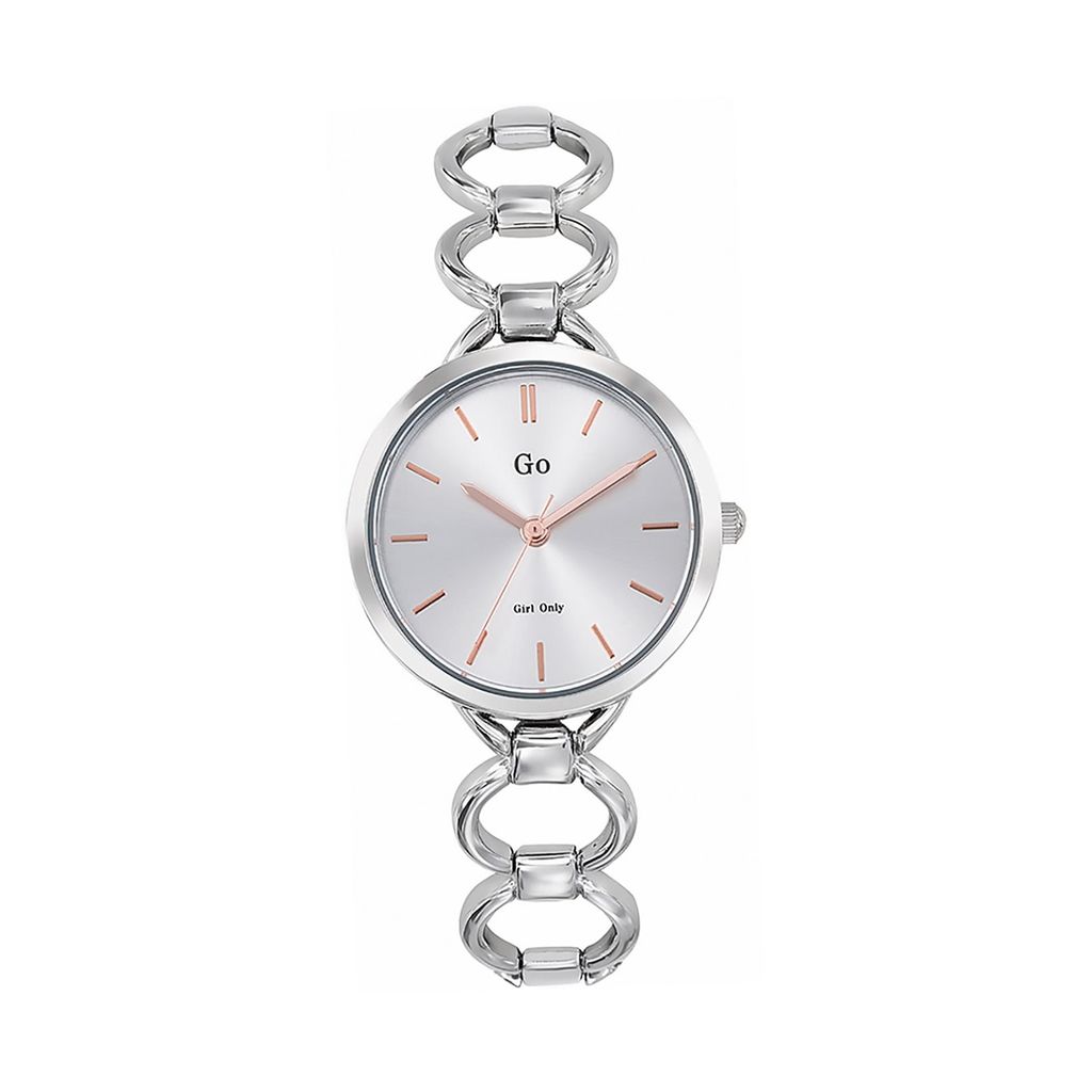 Girl Only Edelstahl Damen Uhr Analog Quarzuhr Armband silber GO D2UGO695213