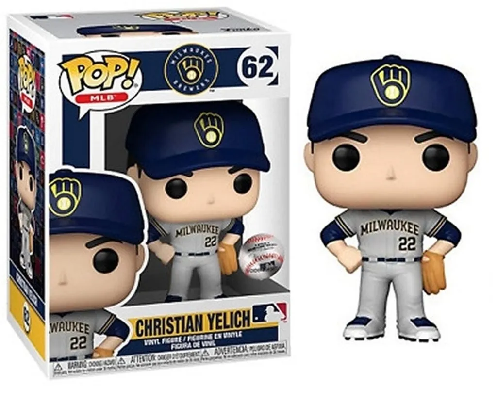 Figurine de collection Christian Yelich Funko POP MLB 62 pour passionné