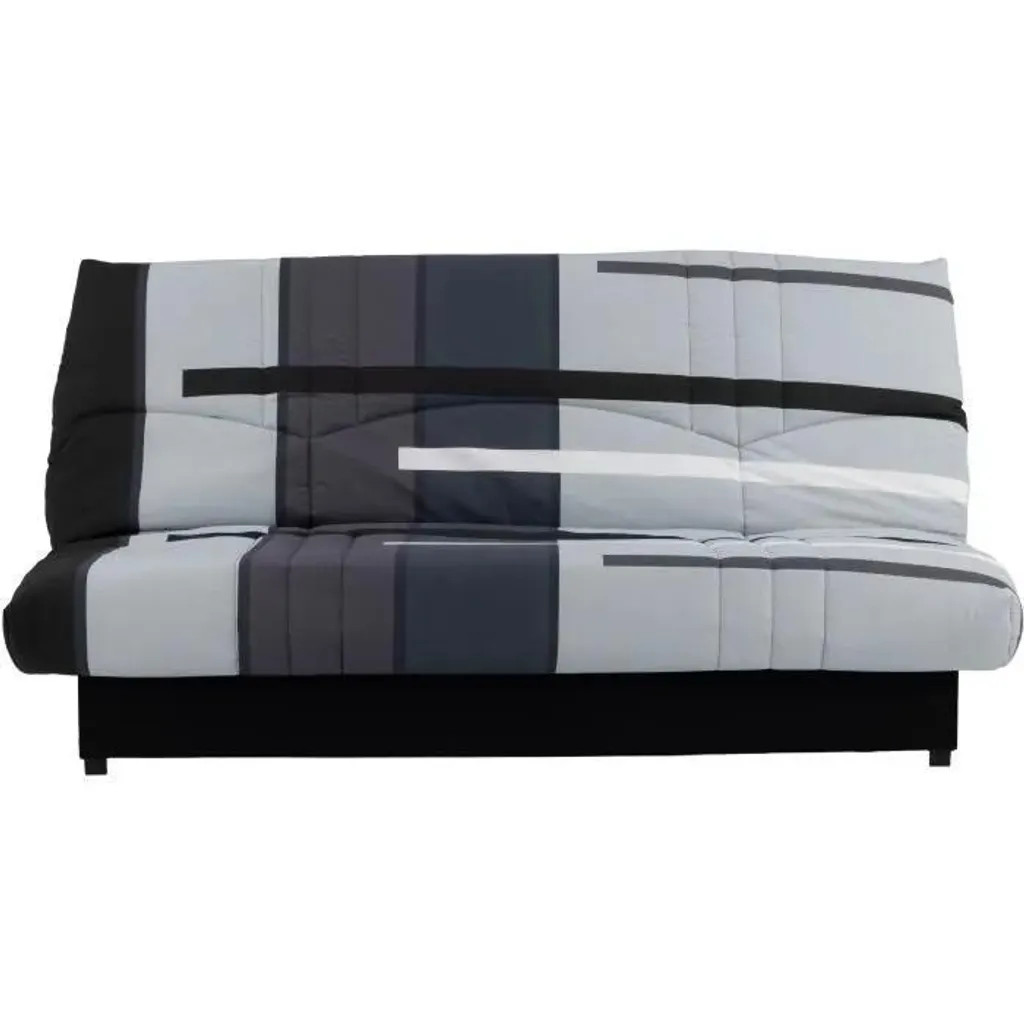 Petit canapé convertible clic-clac 3 places PIXIE gris pour studio