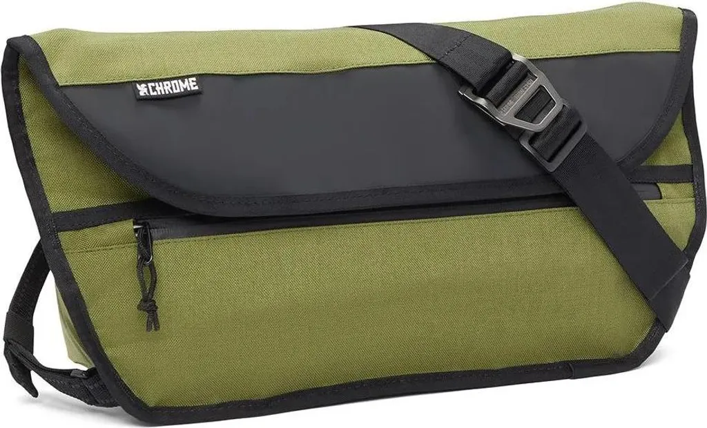 Messenger Bag Chrome Simple Vert - Sacoche Légère et Résistante à l'Eau 12L