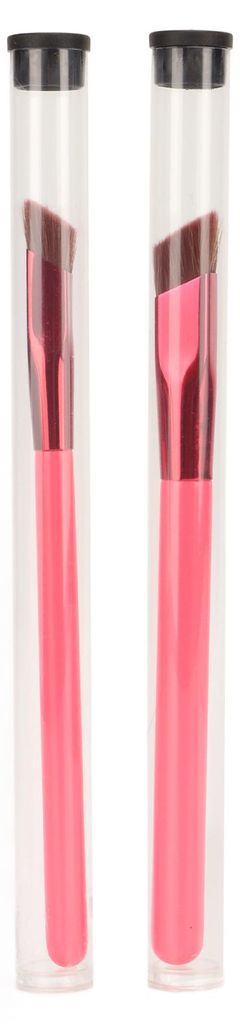 2-teiliges Make-up-Augenbrauenpinsel-Set, professionell, tragbar, ergonomisch, weiche Borstenhaarbürste, Kosmetikwerkzeug