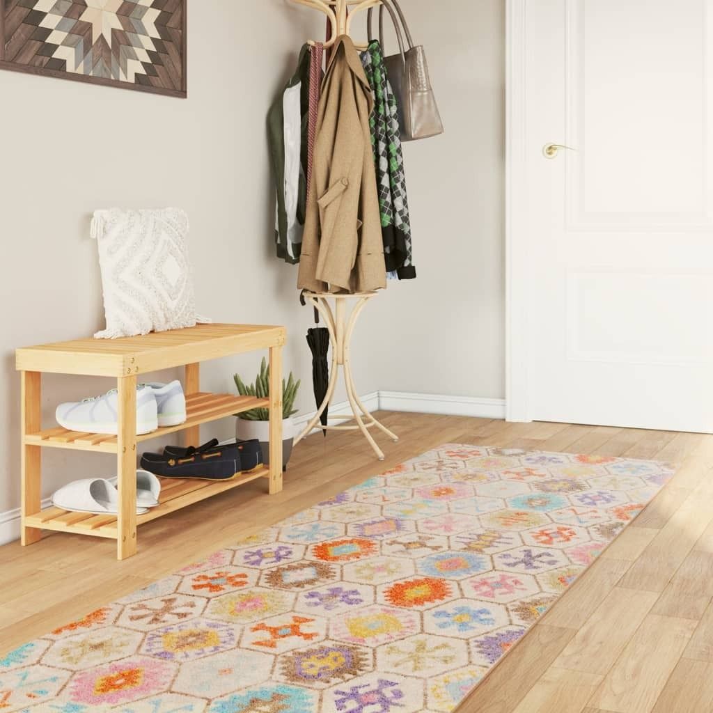 "im Angebot" Teppich Waschbar Mehrfarbig 80x300 cm Rutschfest - Designerteppiche CC296