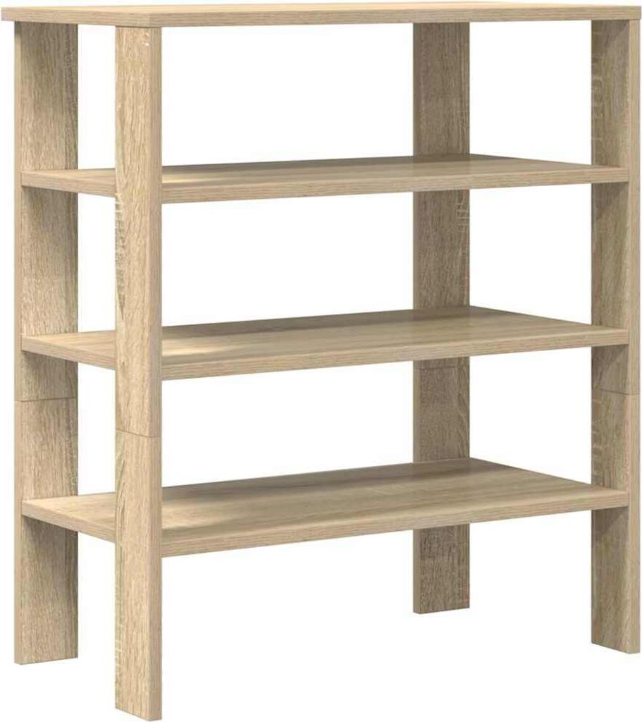 Schuhregal Sonoma-Eiche 61x32x70 cm Holzwerkstoff