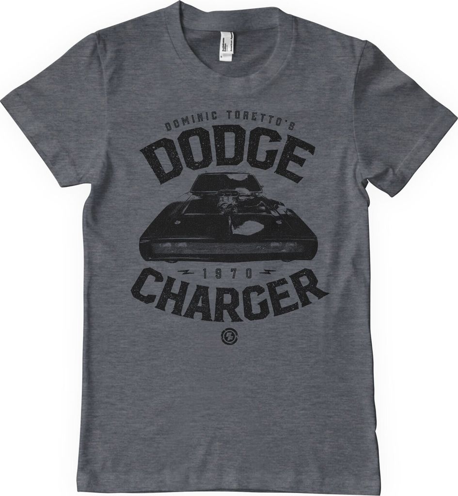 Toretto's Dodge Charger T-Shirt - Small - DarkHeather