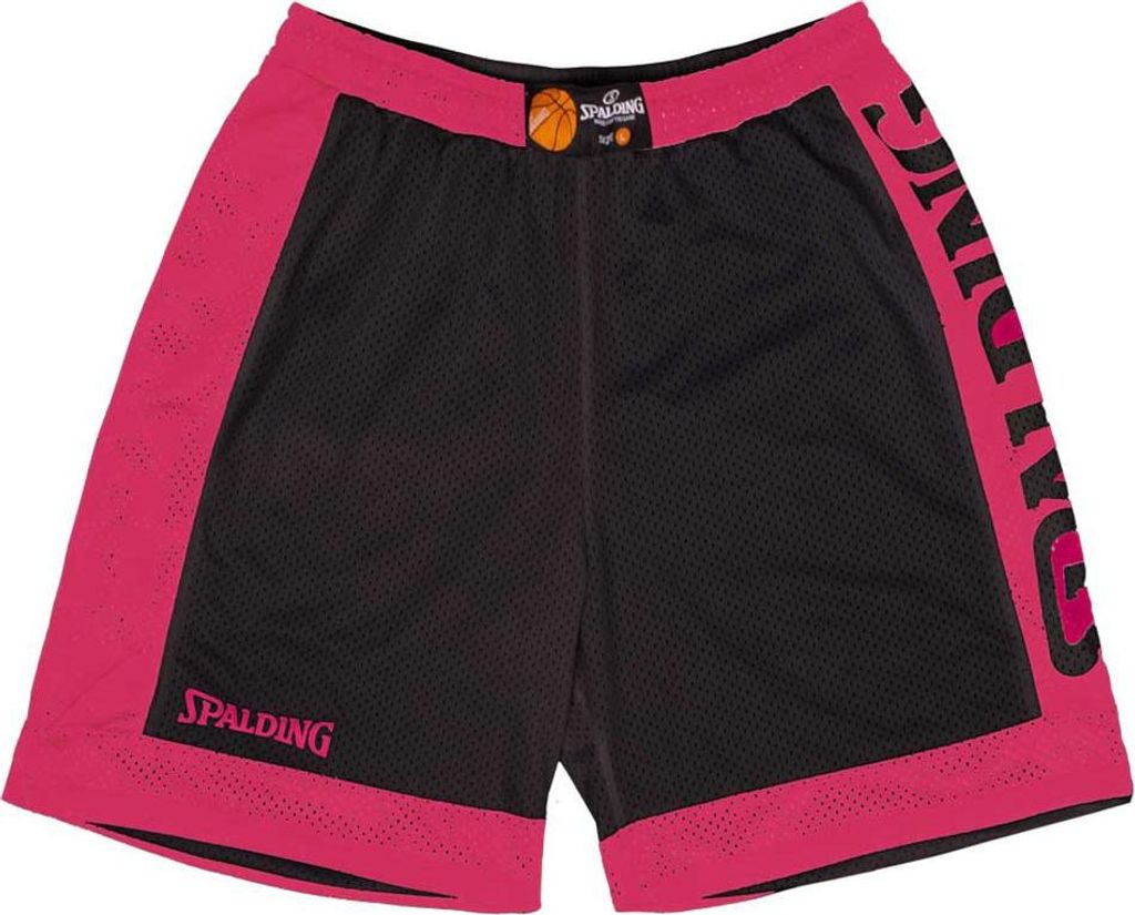 Spalding Reversible Kurze Hose Schwarz,Rosa M Mann Schwarz,Rosa M