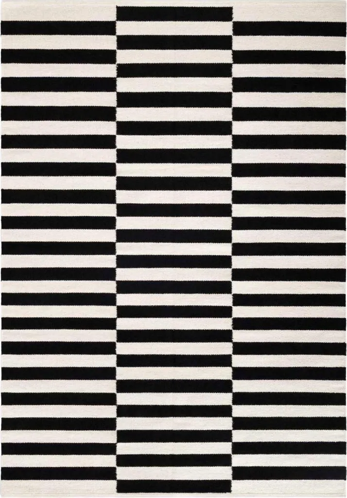 Tapis Kilim Motif Géométrique et Tissage Main Authentique Donna Chic 120cm