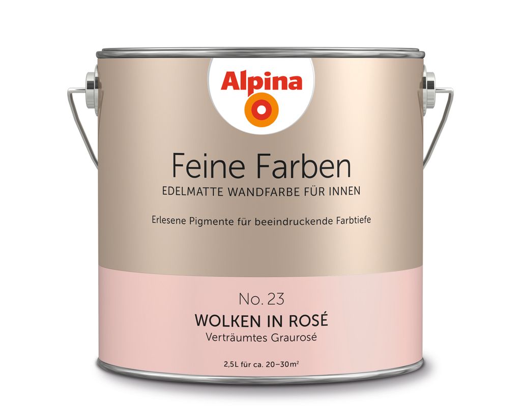 Alpina Feine Farben No. 23 Wolken in Rosé edelmatt 2,5 Produktbild 