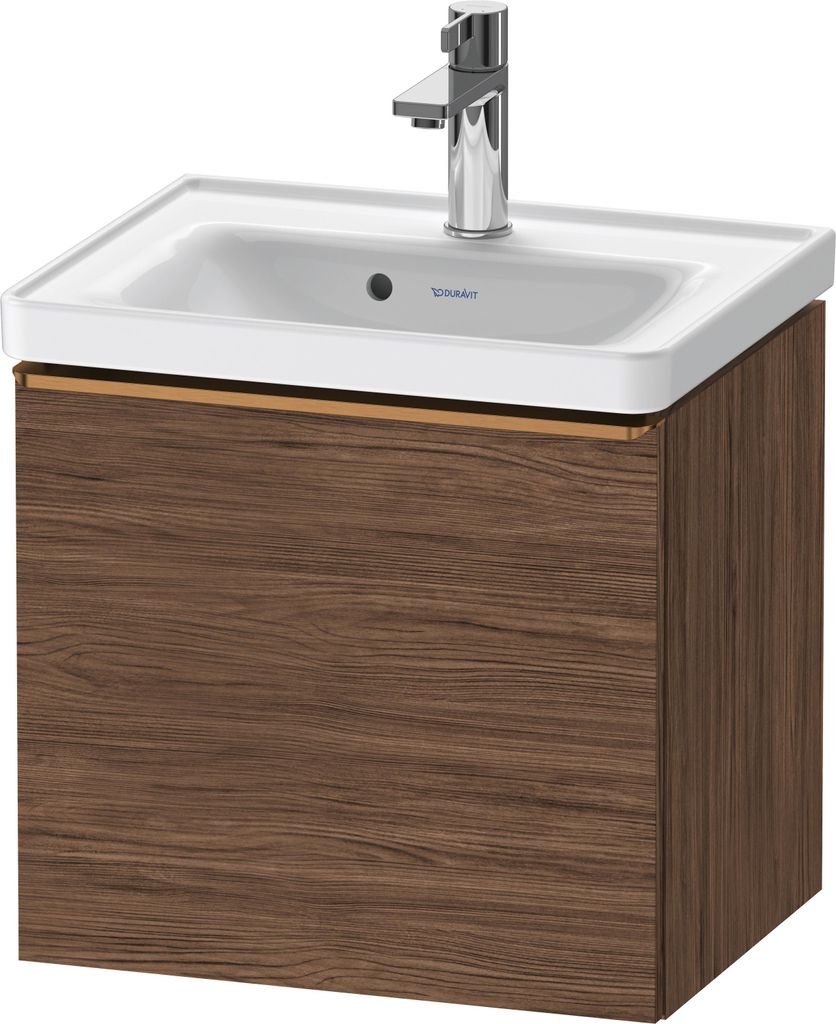 Duravit D-Neo Waschtischunterbau wandhängend, 484x440x372mm, 1 Auszug, mit Griff Bronze gebürstet, DE4248004210000