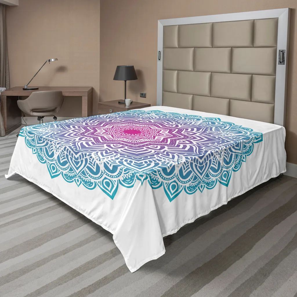 Lenzuolo Mandala Boho-Chic ABAKUHAUS 266x260 - Colori Pastello