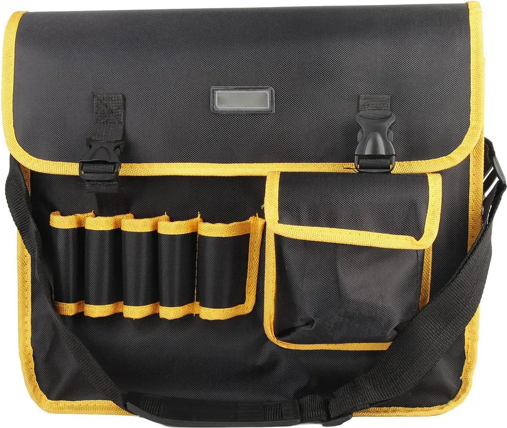 Sac à outils électricien en toile grande capacité avec compartiments
