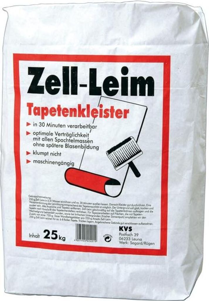 A bag of wallpaper paste.