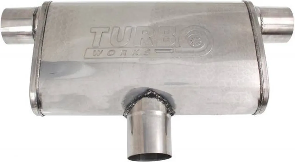 Silencieux inox TurboWorks 409SS LT 63,5mm - Corps 355mm Performance