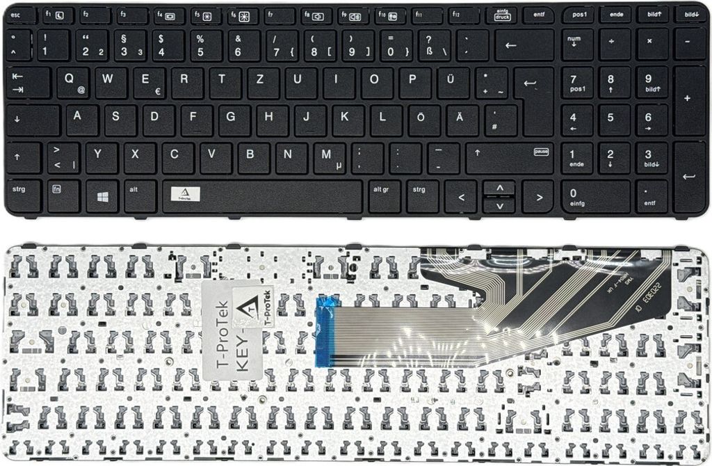 DEUTSCHE - Tastatur Keyboard ohne Beleuchtung kompatibel für P/N: 837551-041