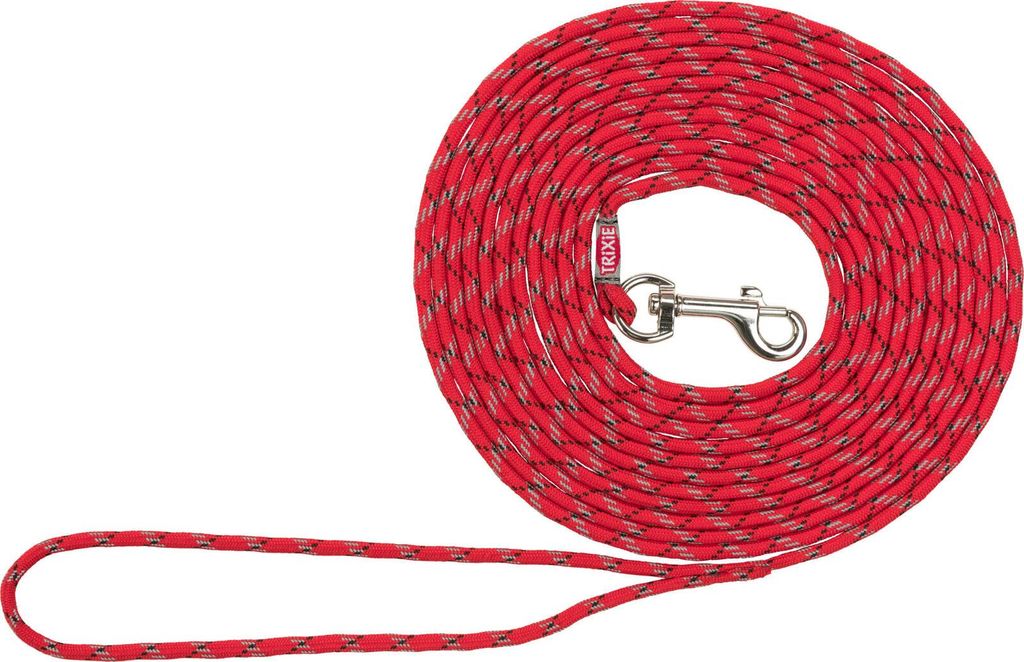 TRIXIE Junior Welpen-Schleppleine, rund - rot - 4 m/ø 4 mm Produktbild 