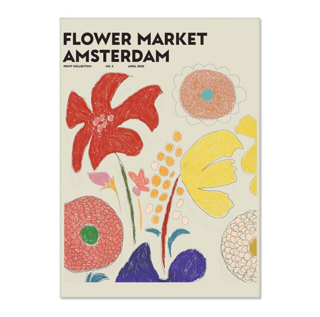 TPFLiving Kunstdruck LW-1203 (OHNE RAHMEN) Poster - Leinwand - Wandbild - Hochauflösender Giclée-Druck, langlebig und hochwertig - Blumen, Floral...