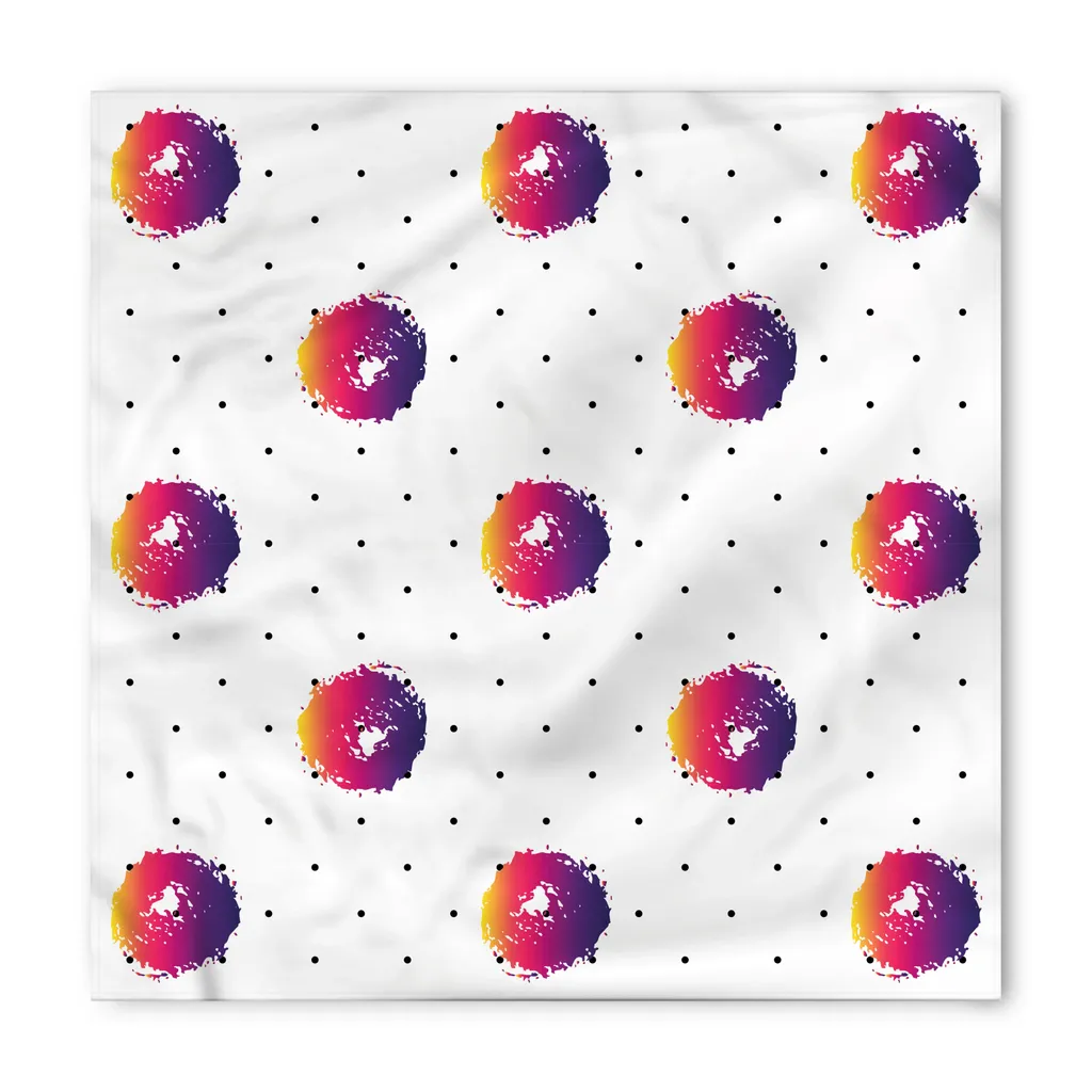 Bandana per Cani e Gatti ABAKUHAUS 40x40 cm - Accessorio Animali Pois Retrò - 3