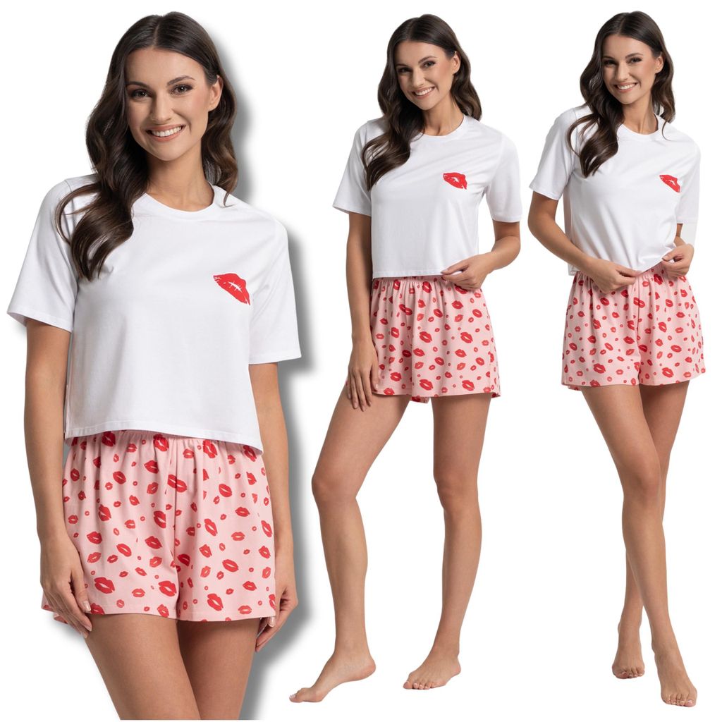 Moraj Damen Pyjama Schlafanzug – Rosa, Größe XXL, bequem
