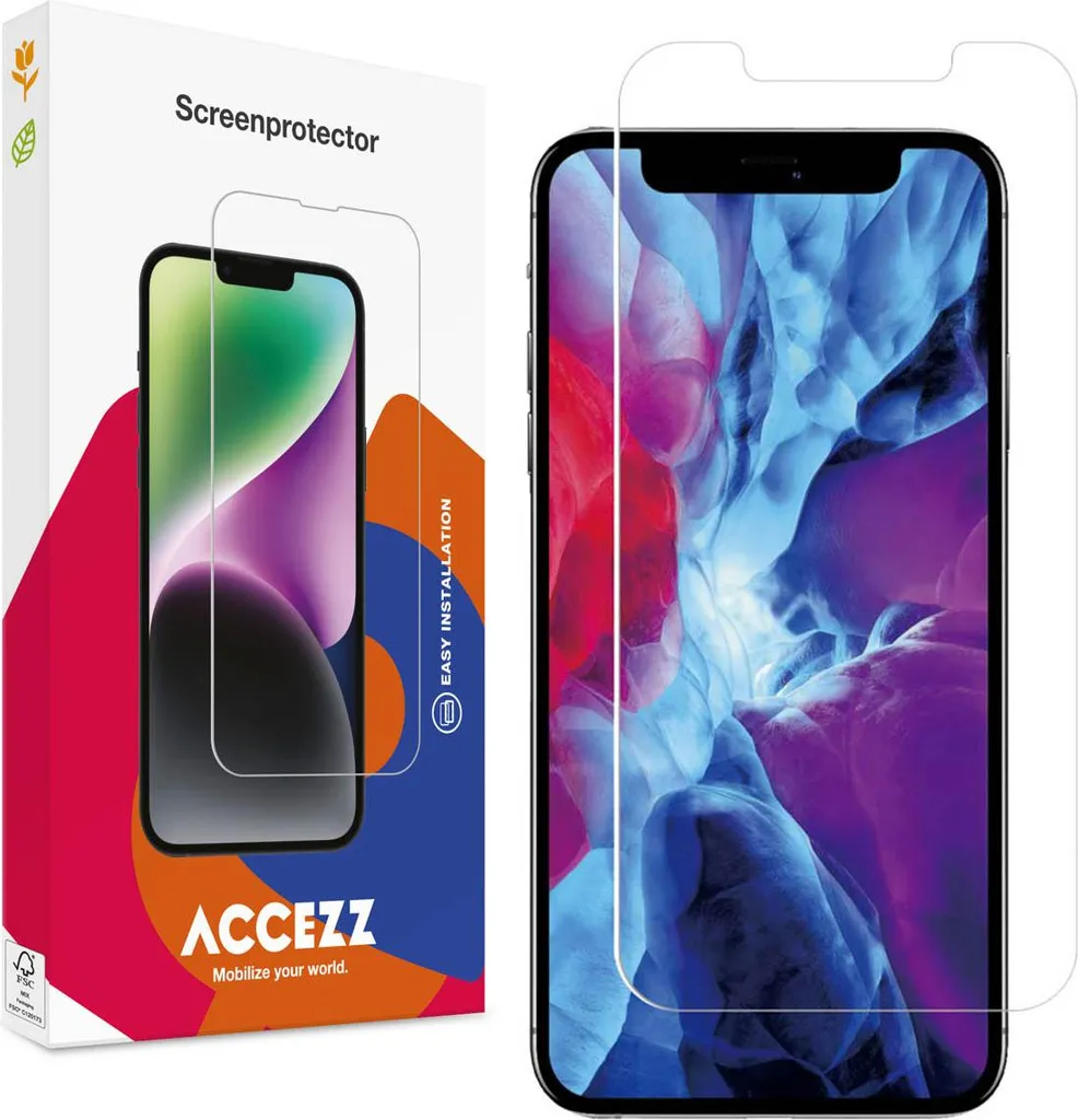 Protezione per lo schermo Accezz in vetro temperato per iPhone 12 Pro Max
