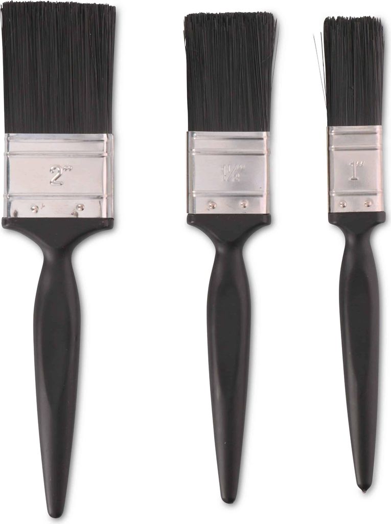 KINZO Pinsel-Set, 3 Stück, 25mm, 38mm, 50mm