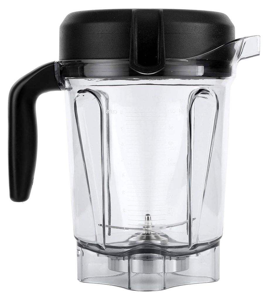 Mixer, Transparente Food Mixer Behälter Ersatzzubehör Passend für 64oz Ersatzteile mit Klingendeckel