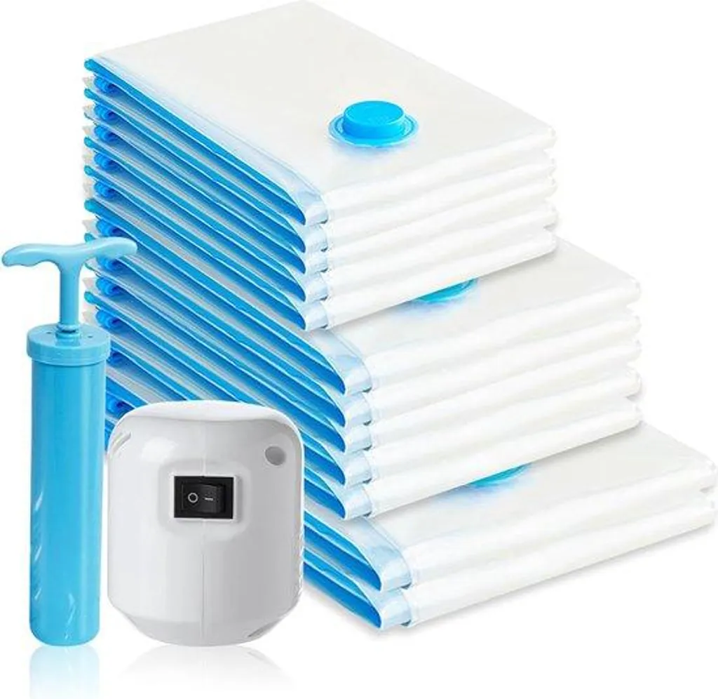 Kit conservation sous vide compact pour éviter le gaspillage 14 pcs