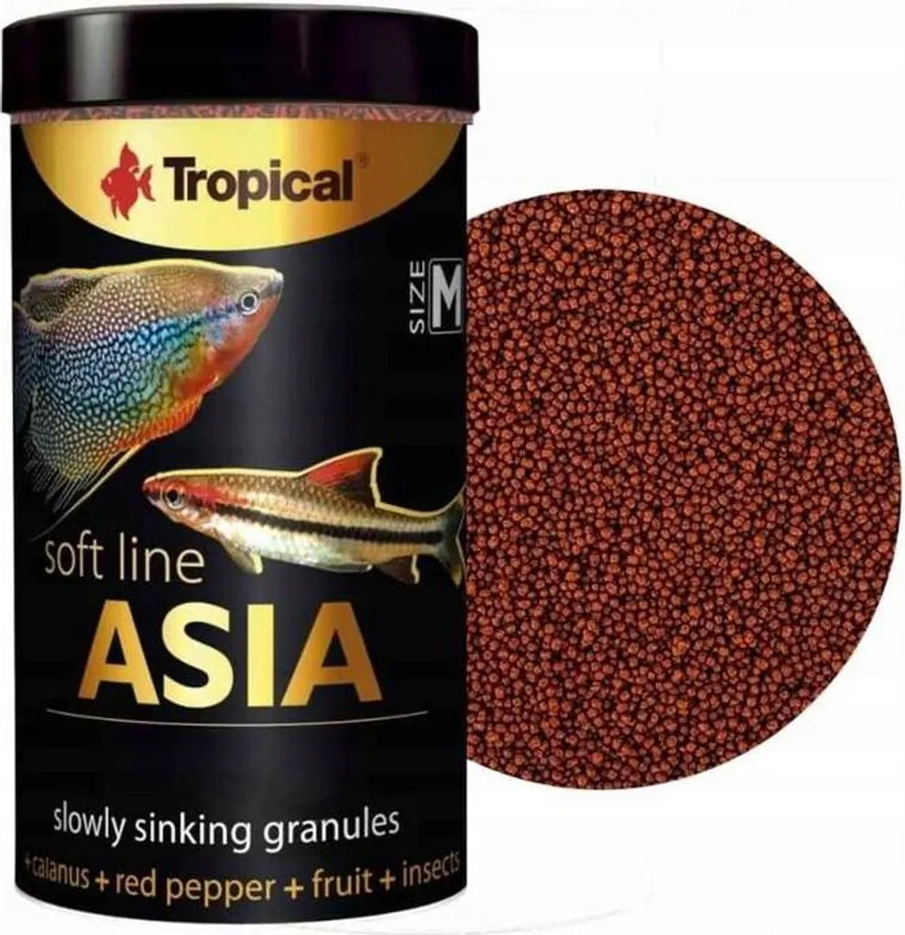 Aliment Poisson Tropical Soft Line Asia Taille M en Granulés Mous 60g
