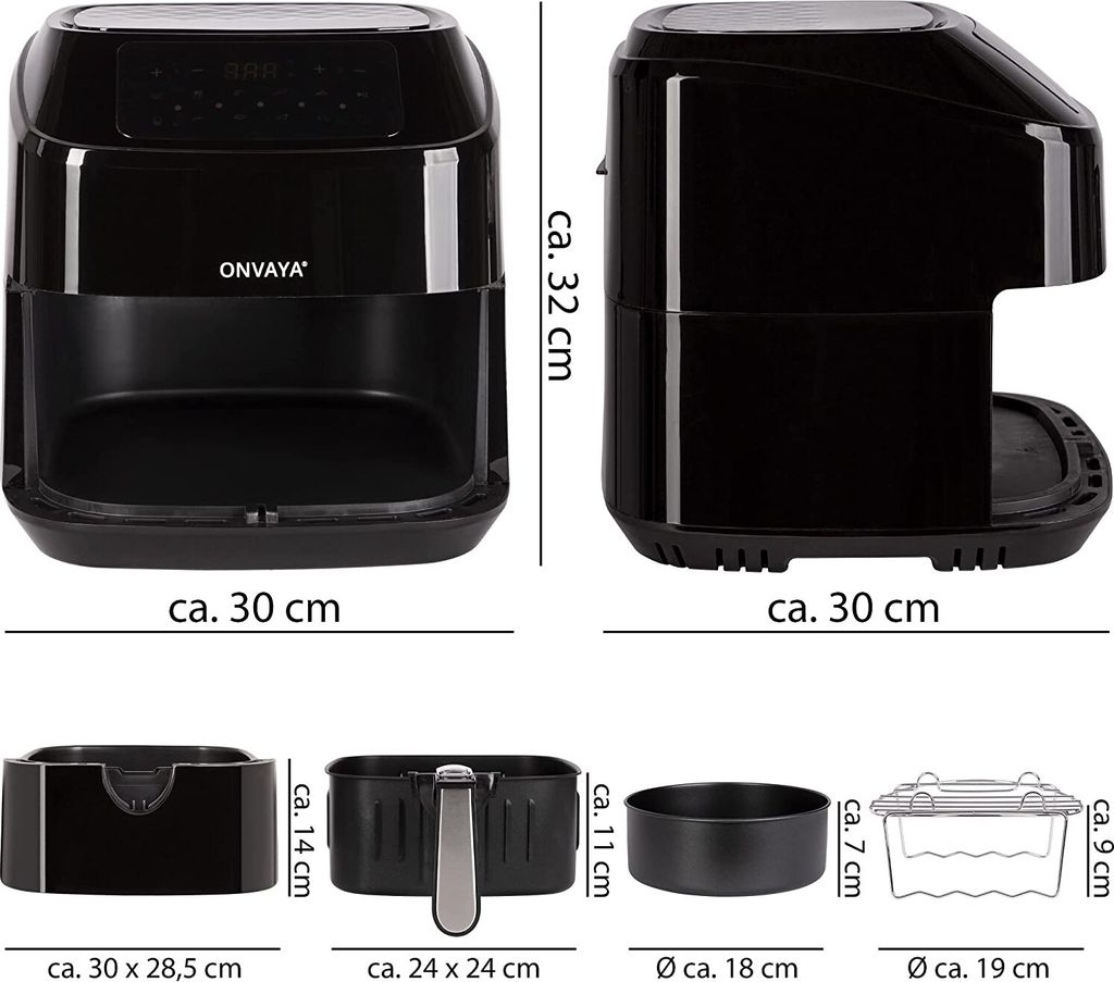 ONVAYA® Heißluftfritteuse | Airfryer XXL | Fritteuse ohne Produktbild 2
