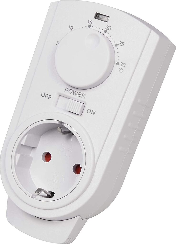 Zásuvkový termostat McPower ''TCU-330'' 5-30°C, max. 3500W, Obrázek produktu 