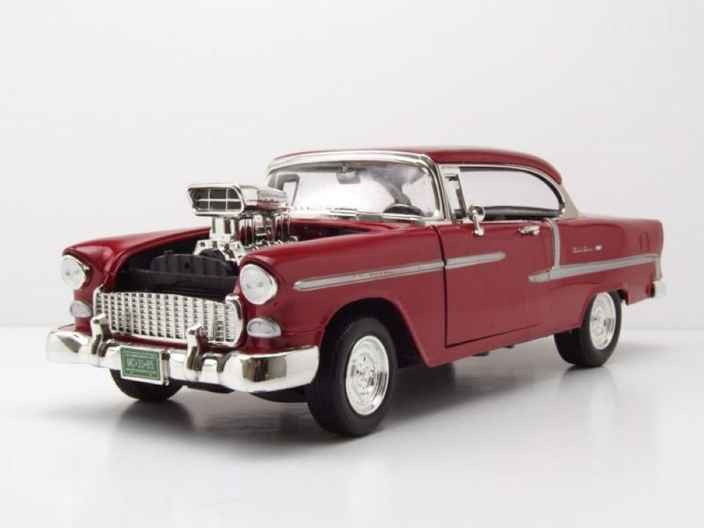 Motormax 79002r Chevrolet Bel Air Custom Hot Rod 1955 Produktbild 