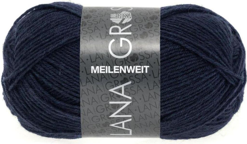 Lana Grossa MEILENWEIT 50 g UNI 4-fach Sockenwolle mit 80 % Produktbild 