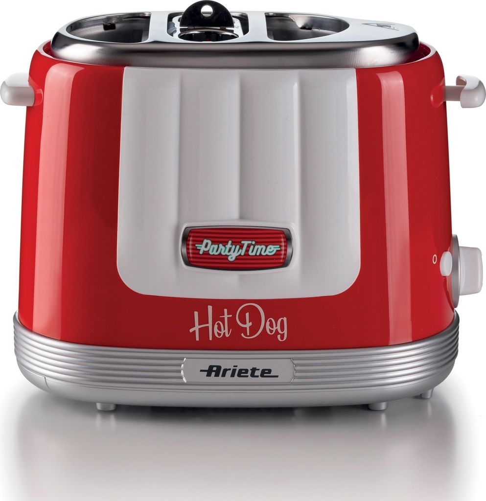 Ariete 206R Party Time Hot Dog Maker, rot, 650 Watt für 2 Produktbild 5