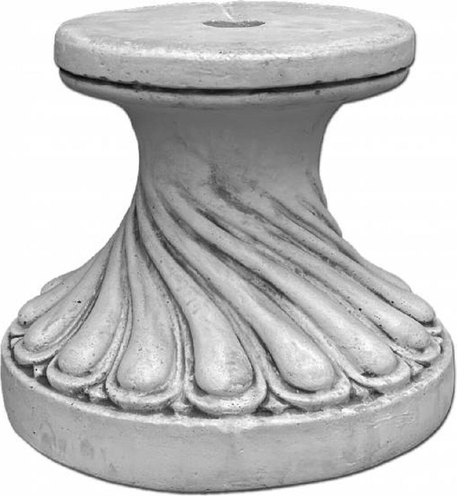 Casa Padrino Barock Sockel Grau Ø 39 x H. 34 cm - Produktbild 
