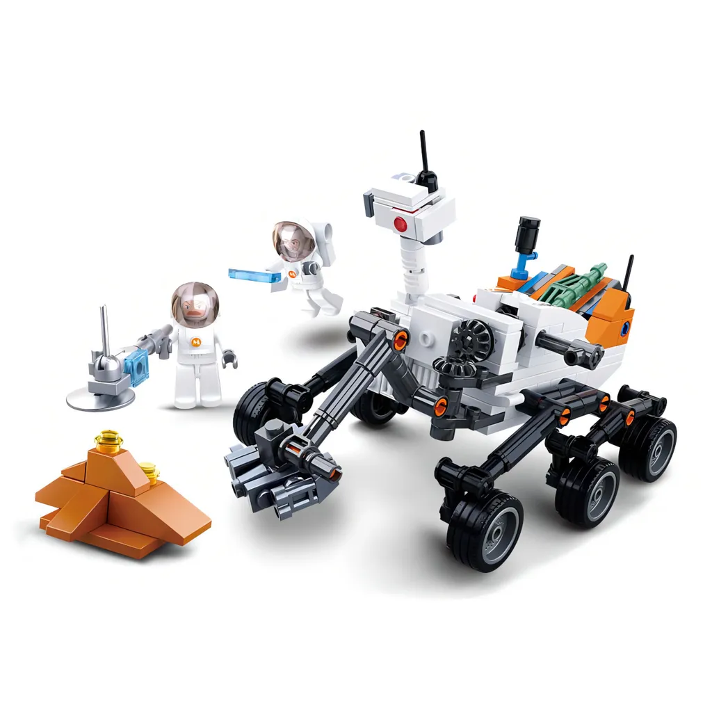 Rover d'Exploration Sluban M38-B0733 avec Roues Tout-Terrain et Figurines