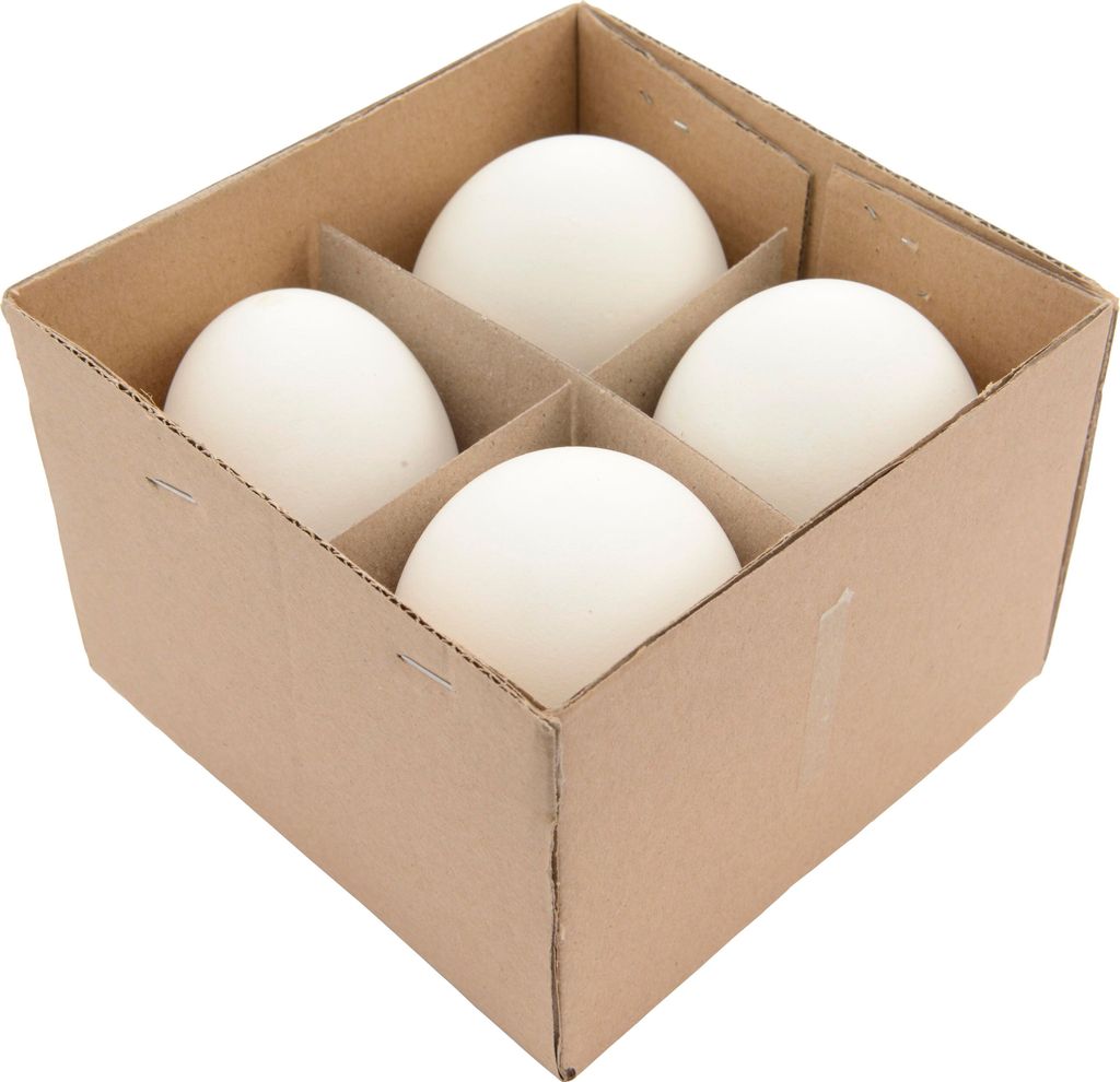 Kaemingk Gänseeier echt weiss ausgeblasene Ostereier 4er Produktbild 