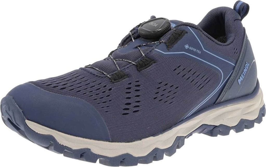 Meindl Damen Freizeitschuhe Abano Boa Lady GTX wasserdichter Wanderschuhe Blau