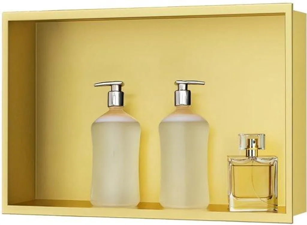 Porte-savon inox or : fini la rouille et les savons mous 30x45x10cm