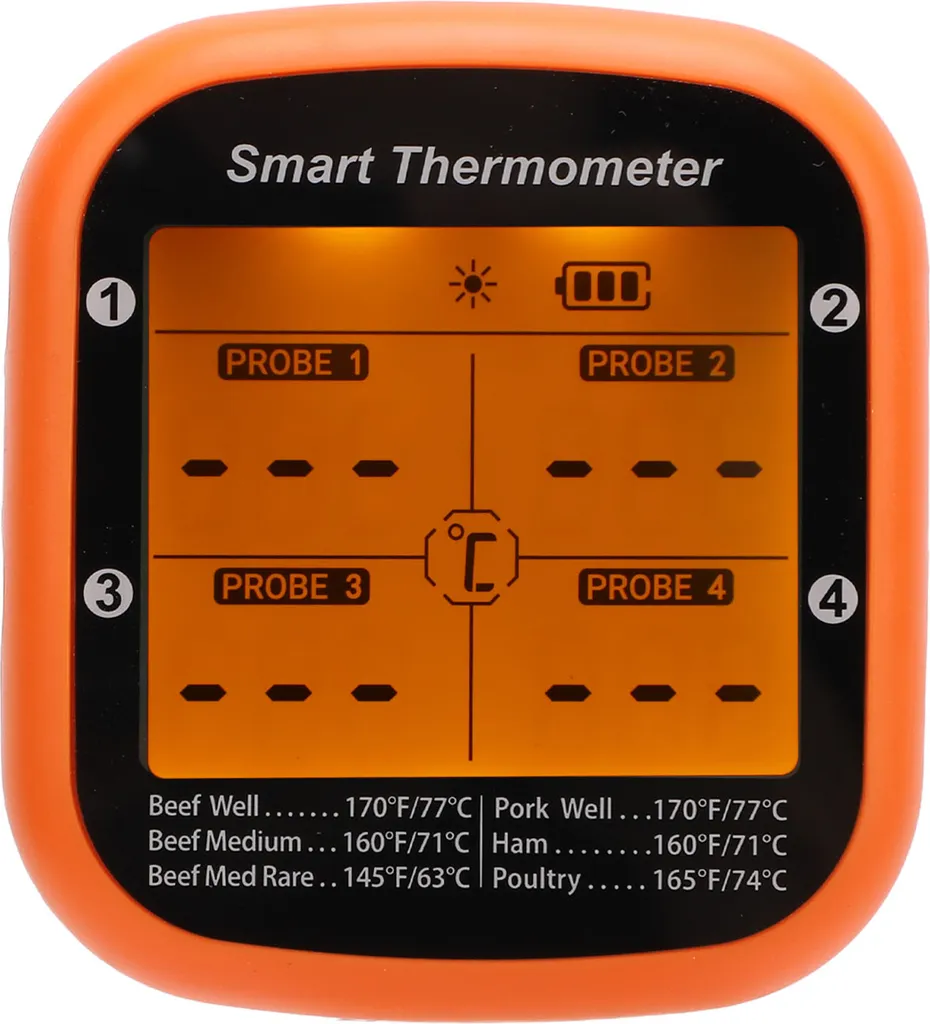 Sonde de température viande sans fil Bluetooth pour BBQ et grillades