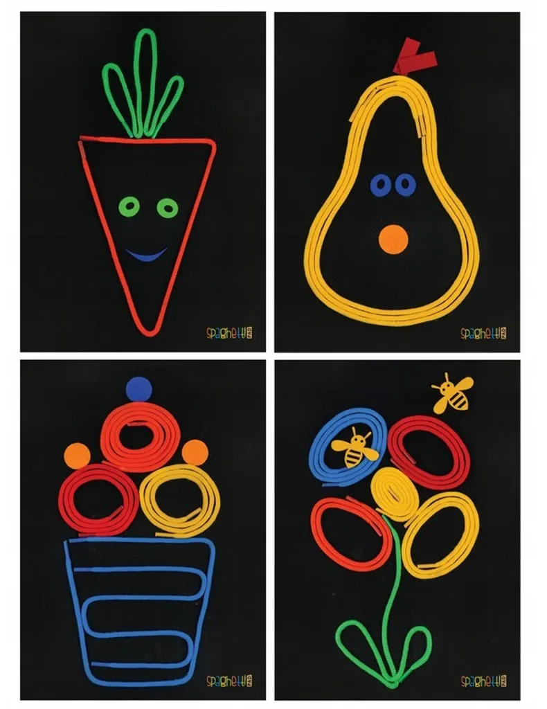 Spaghetti Fluo Lumineux pour Décoration de Fête - Set de 50 Pièces - 6