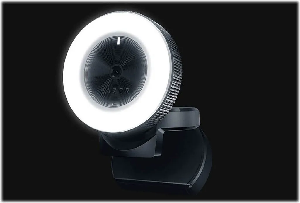 Razer Kiyo Webcam avec Ring Light Réglable pour Vidéoconférence et Jeu - 30
