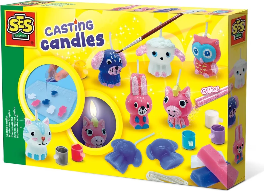 Kit Création de Bougies SES Casting Atelier Moulage et Déco pour Enfant
