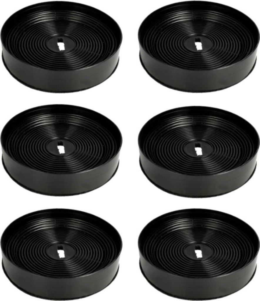 6x Trade-Shop Aktivkohle-Filter kompatibel mit Oranier Miran 60 S / 90 S, Opal 60 S / 60 W / 75 S / 90 S, Mix, Optima, Rota, Santina Isola 80 S / 80 W