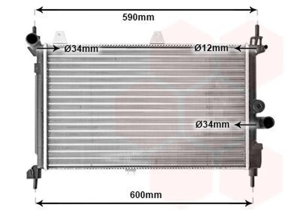 Solution Surchauffe : Radiateur Moteur pour OPEL Astra F et Kadett E