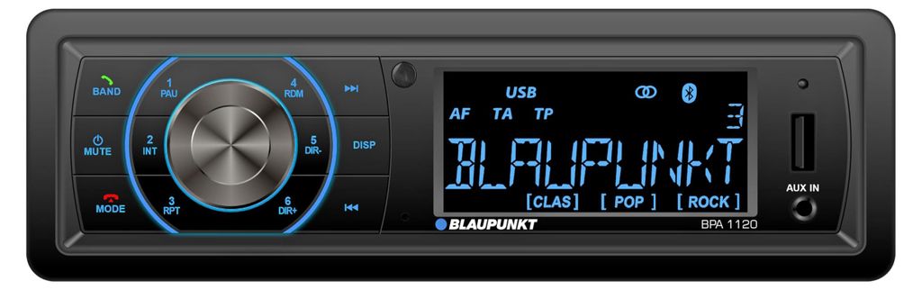 BLAUPUNKT BPA 1120 | 1-DIN Autoradio | RDS Tuner, Produktbild 