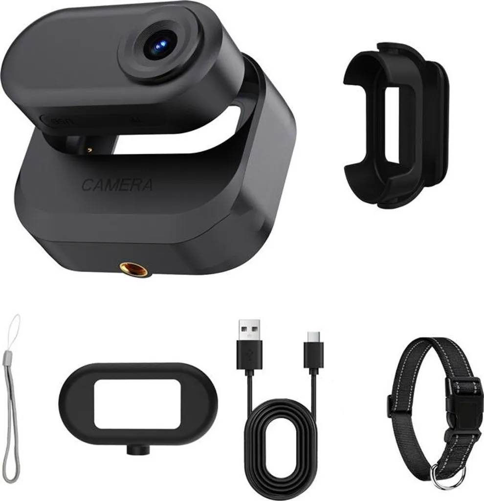 Caméra pour vélo et animaux domestiques 1080P avec écran LCD et 32Go